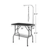 A grooming table with dimensions indicated by labels. Anteprima dell’immagine prodotto