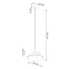 Pendelleuchte FANO Schwarz 1xE27 15W Stahl 120x34x34cm Produktbild-Vorschau 10