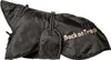 A black dog coat with the brand name 'Back on Track' embroidered in gold. Produktbild-Vorschau