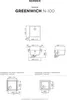 Technical drawing and installation dimensions for a sink. Produktbild-Vorschau