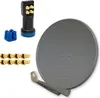 PremiumX DELUXE SAT Anlage bis 4 TV Receiver 100cm Produktbild-Vorschau 1