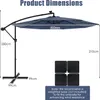 3 m Sonnenschirm mit LED, Terrassenschirm mit UV-Schutz & Produktbild-Vorschau 6