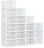 HOMCOM 18er Set Schuhboxen Schuh-Organizer mit magnetischen Produktbild-Vorschau 1