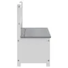 Kinderbank mit Stauraum Weiß und Grau 60x30x55 cm MDF Produktbild-Vorschau 5