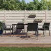 vidaXL 5 tlg. Garten Essgruppe mit Kissen Poly Rattan und Produktbild-Vorschau 2