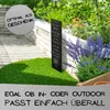 Metall Gartenschild Familie Spruchtafel 55 cm Garten Deko Produktbild-Vorschau 6