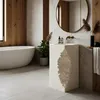 Freistehendes Waschbecken Rea Travena Square Beige, Produktbild-Vorschau 8