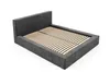 A modern upholstered bed frame with a wooden slat mattress support, shown against a white background. Náhled obrázku produktu