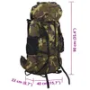 Wanderrucksack Grün Tarnfarben 100 L Oxford-Gewebe Produktbild-Vorschau 8
