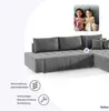 FEDVE Ecksofa Eckcouch DHAKA L Form Sofa mit Schlaffunktion Produktbild-Vorschau 6