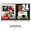 A computer monitor displaying a split screen with images of food and a cooking advertisement. The monitor is on a stand. Produktbild-Vorschau