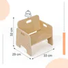 Dětská židlička Relaxdays, pro děti od 1 roku, Montessori a Náhled obrázku produktu 4