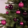 LS-LebenStil 30 Kunststoff Weihnachtskugeln Festive Pink Produktbild-Vorschau 4