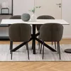 Heaven table à manger 160 cm, verre, céramique blanche. Voir les images du produit 8