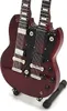 Led Zeppelin Mini Gitarre - Jimmy Page - Doppelhals Produktbild-Vorschau 2