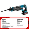 A cordless reciprocating saw with its specifications listed below. Produktbild-Vorschau