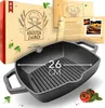 KRUSTENZAUBER 26cm Grillpfanne Induktion Doppelgriff - Produktbild-Vorschau 1