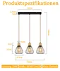 ZMH Hängelampe Vintage Pendelleuchte Esstisch Esstischlampe Produktbild-Vorschau 7