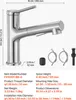 SucceBuy Robinet de lavabo en nickel brossé et acier Voir les images du produit 7