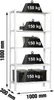 Simonrack Kit Homeclick Plus 5/300, 5 Regale, Holz, Metall, Produktbild-Vorschau 1