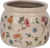 Clayre & Eef Pot de fleurs Ø 12x10 cm Beige Céramique Voir les images du produit 1