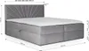 Boxspringbett Schlafzimmerbett CARERRA 160x200cm Beige Produktbild-Vorschau 3