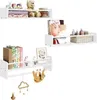 WOLTU 3er Set Kinder Bücherregal, Wandregal, aus Produktbild-Vorschau 1