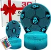 Fotbalové noční světlo Real Madrid pro děti, 16 LED diod, Náhled obrázku produktu 1