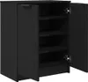 vidaXL Skříňka na boty, černá, vzhled dubu, 59 x 35 x 70 Náhled obrázku produktu 3