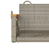 Ławka Bujana, Szara, 63X62X40 Cm, Polirattan Lumarko! Podgląd zdjęcia produktu 9