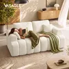 VASAGLE Modulares 2-Sitzer Sofa, Rahmenlose Chenille Couch Produktbild-Vorschau 2