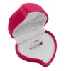 1 Ring-Etui in Herzform Samt mit Ringbox Schmucketui Produktbild-Vorschau 2