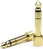 Two gold-colored audio adapters are shown on a white background. Produktbild-Vorschau