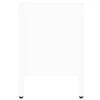 vidaXL Armoire TV Blanc 90x30x44 cm Acier et verre - Meuble Voir les images du produit 5