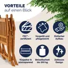 Set de 2 chaises de jardin pliantes "Sydney" bois d'acacia Voir les images du produit 5