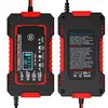 A front and back view of a 12V intelligent pulse repair charger. Podgląd zdjęcia produktu