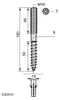 Walraven Stockschraube ev M10x100 SW8 TX25 Productafbeelding-voorbeeld 5