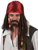 Set barba da capitano pirata nero-marrone - taglia unica Anteprima dell’immagine prodotto 1