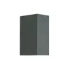 A dark gray rectangular outdoor wall light fixture shown against a white background. Produktbild-Vorschau