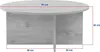 Dmora Couchtisch Simbario 90x90x40h cm Braun Eiche, Runde Produktbild-Vorschau 3