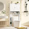 WC skříňka COSTWAY, úložný regál s dvojitými dvířky, Náhled obrázku produktu 8