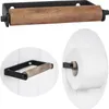 LS-LebenStil Vintage Metall Toilettenpapierhalter Schwarz Produktbild-Vorschau 1