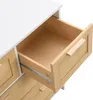 OKWISH Commode 4 Tiroirs - Meuble de Rangement Rotin et Voir les images du produit 7