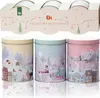 3X Vianočná Plechovka Dóza Kontajner Vianoce 14 Cm Na Náhľad obrázku produktu 1