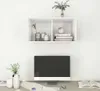 vidaXL Mobile TV da parete bianco 37x37x72 cm in materiale Anteprima dell’immagine prodotto 7