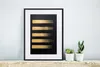 MuchoWow® MuchoWow® Gerahmtes Poster Goldene Streifen auf Produktbild-Vorschau 6