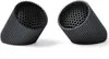 Two black cylindrical speakers with a honeycomb pattern inside are shown on a white background. Podgląd zdjęcia produktu