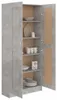 vidaXL Bücherschrank Betongrau 82,5x30,5x185,5 cm Produktbild-Vorschau 7