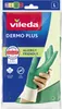 Vileda Dermo Plus „L“ Handschuhe Grün Baumwolle  Nitril Produktbild-Vorschau 1
