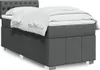 vidaXL Boxspringbett mit Matratze Dunkelgrau 90x190 cm Produktbild-Vorschau 2